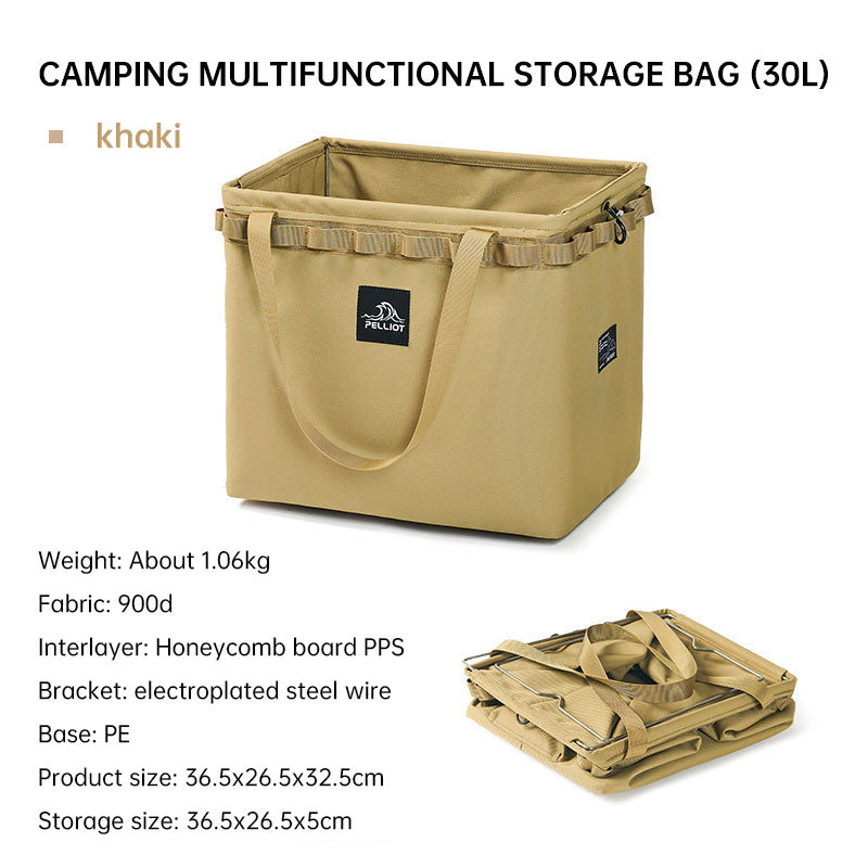 Sac Rangement Pliant Camping - Organisateur Carré - Vaisselle Équipement