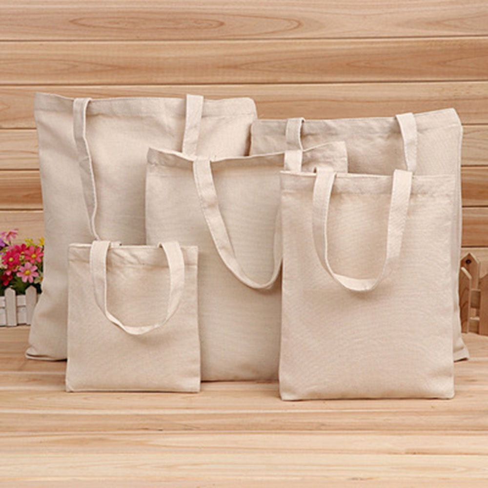 Sac Cabas Toile 6 Tailles - Réutilisable Écologique - Courses Pliable