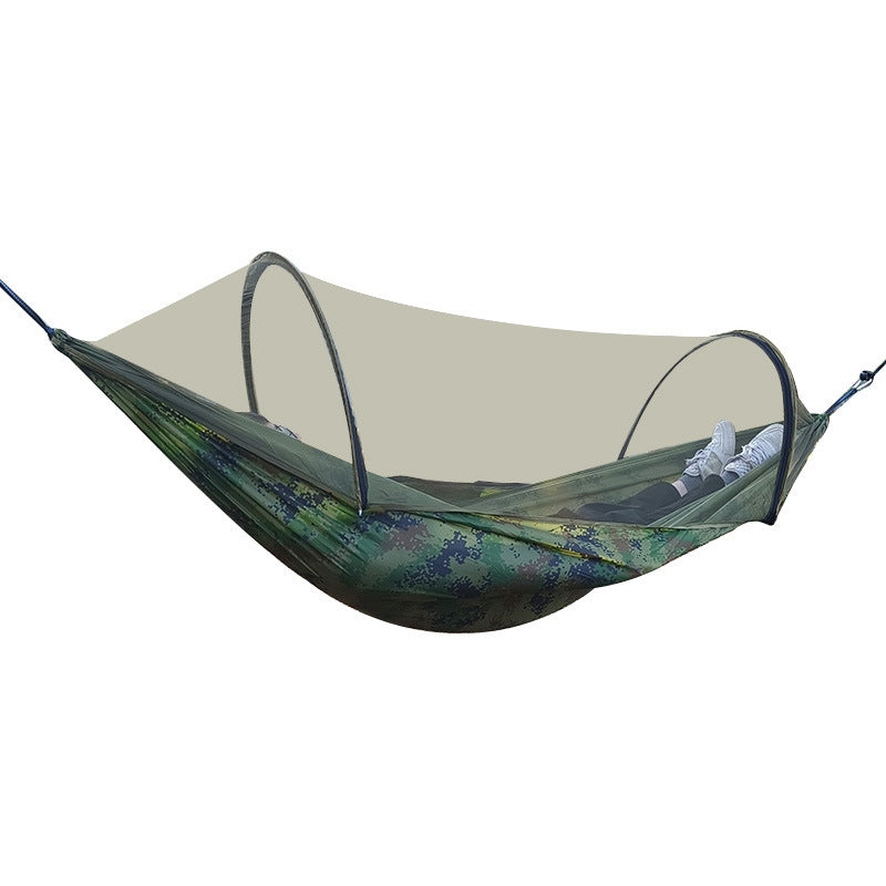 Hamac Moustiquaire Ouverture Rapide Automatique - Anti-Roulis Nylon - Camping