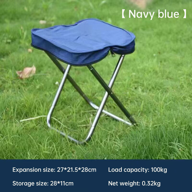 Tabouret Pliant Alu Léger - Sac à Main - Camping Pêche - Portable