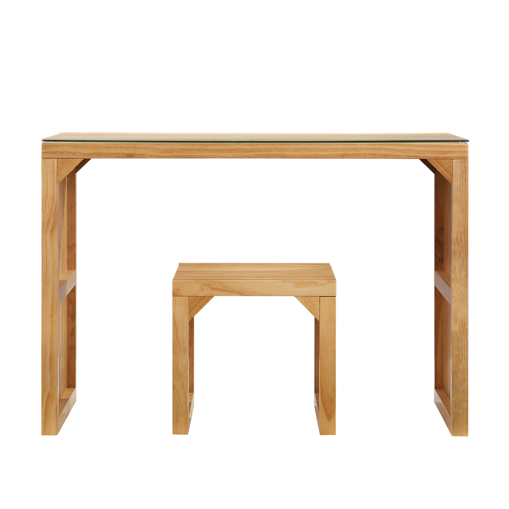 Ensemble Banc + Table Pin Nature - Petit - Entrée Salon Cuisine - Intérieur