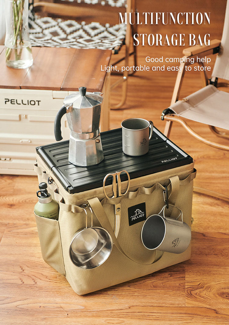 Sac Rangement Pliant Camping - Organisateur Carré - Vaisselle Équipement