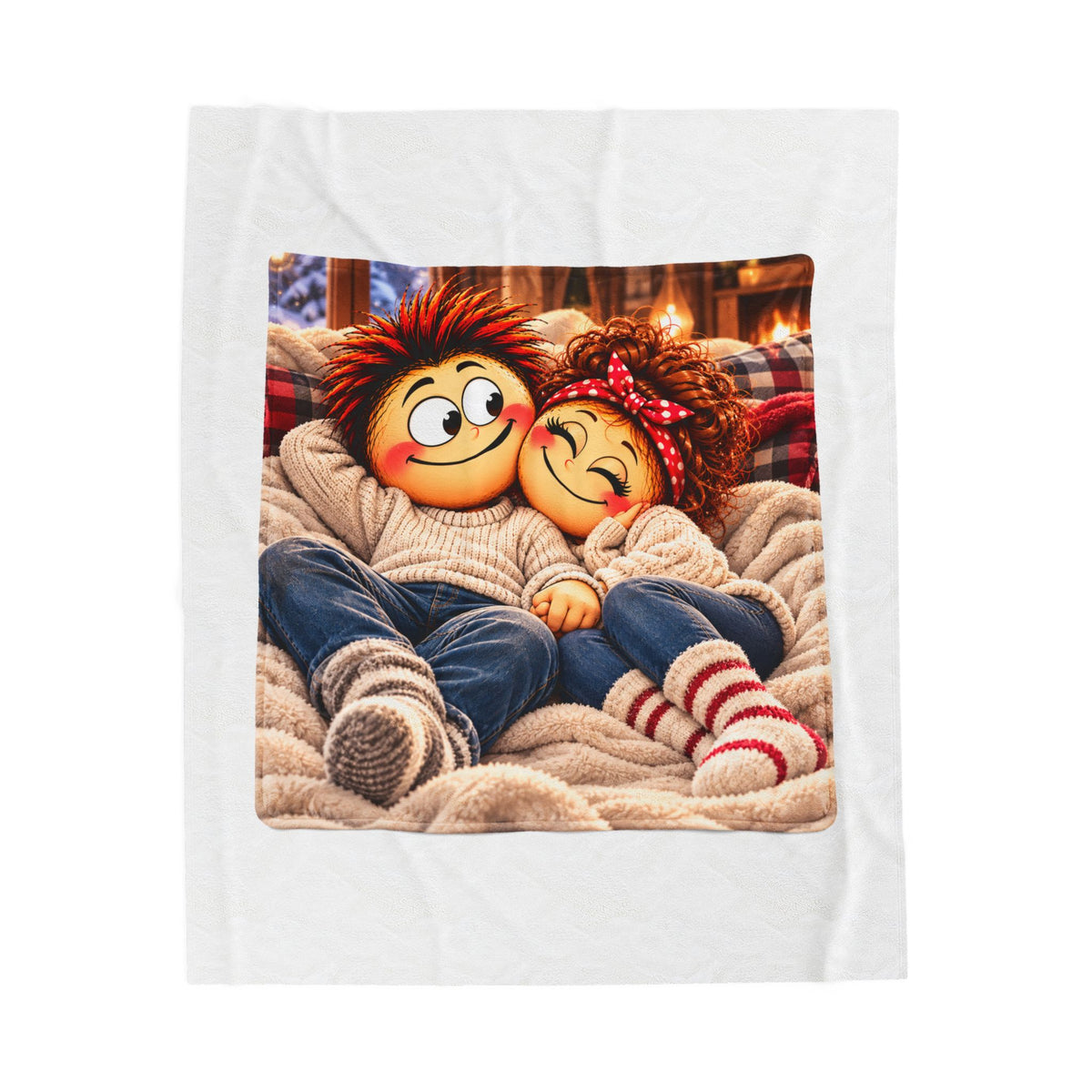 Notre petit cocon – Couverture ultra-douce pour amoureux ❤️