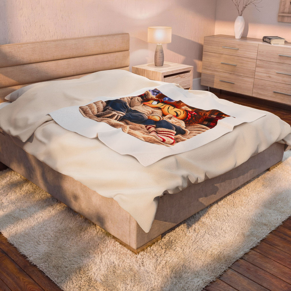 Notre petit cocon – Couverture ultra-douce pour amoureux ❤️