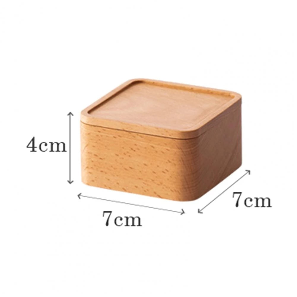 Beech Gift Jewelry Storage Box Small Wooden Box