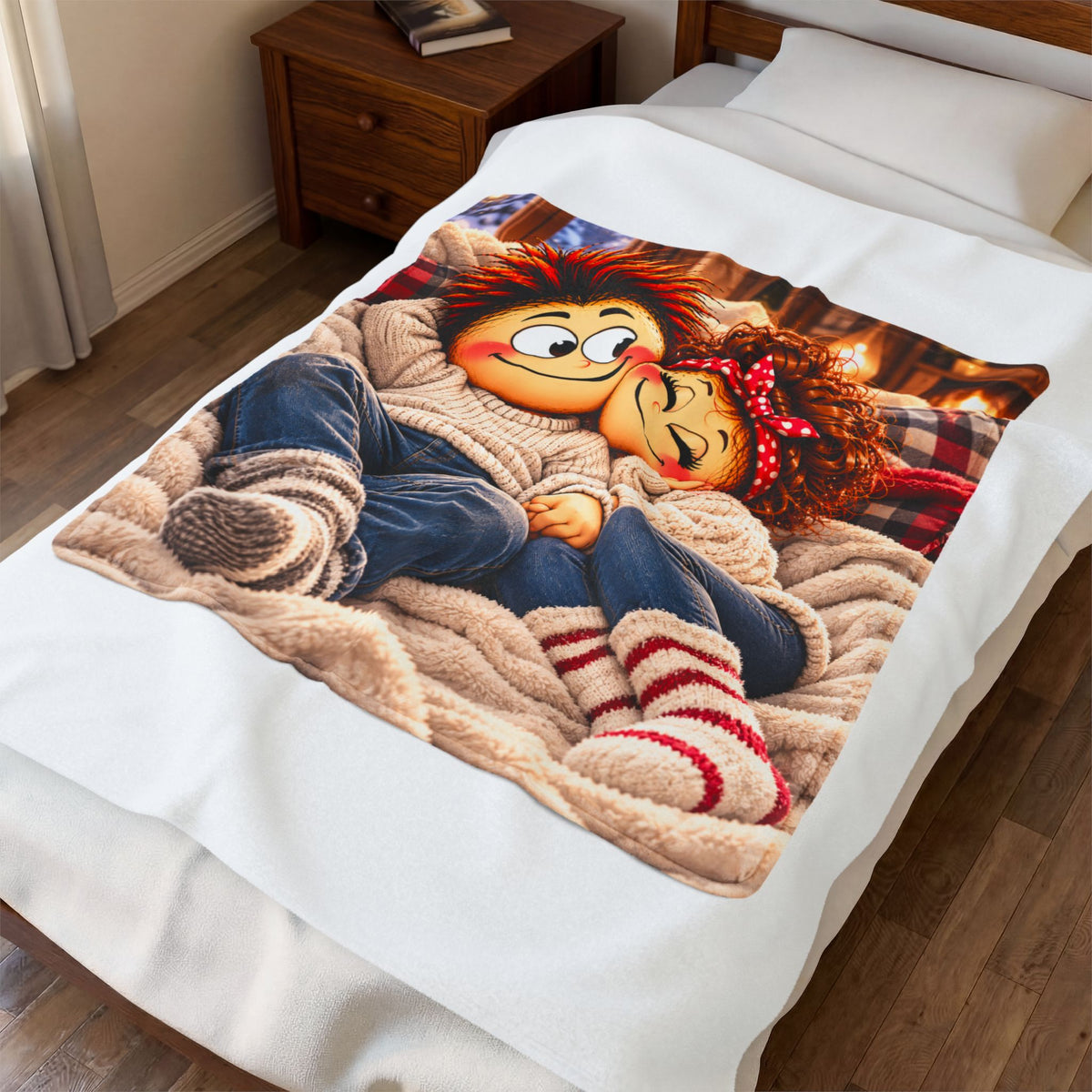 Notre petit cocon – Couverture ultra-douce pour amoureux ❤️