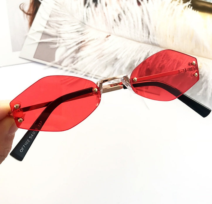 Lunettes de soleil ovales rétro vintage