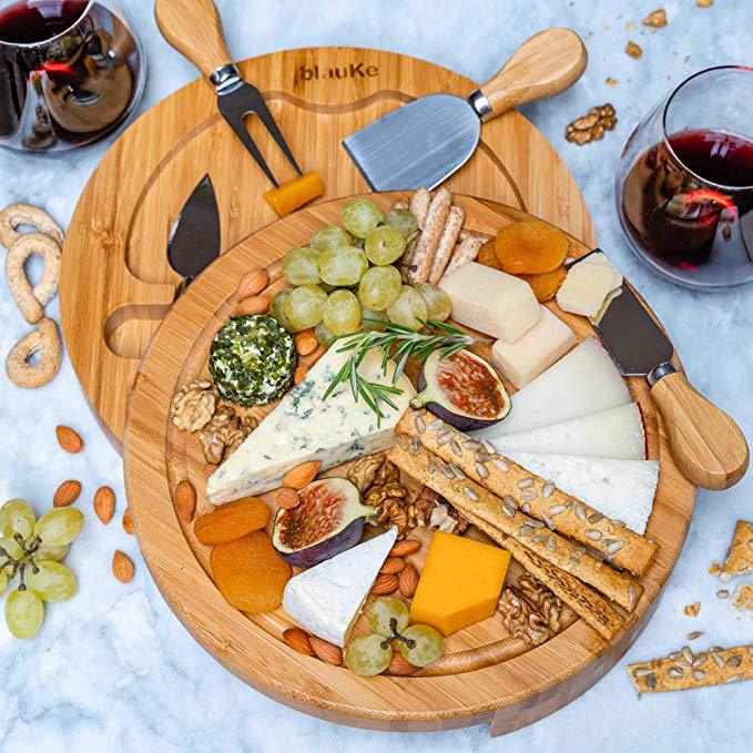 Plateau à Fromage en Bambou - Planche de Service Naturelle