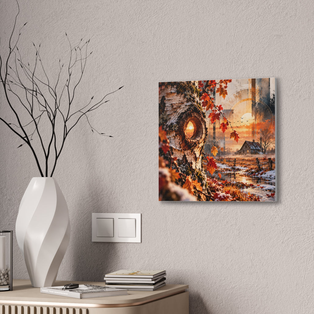 Lumière d’automne, souffle d’hiver – Toile murale