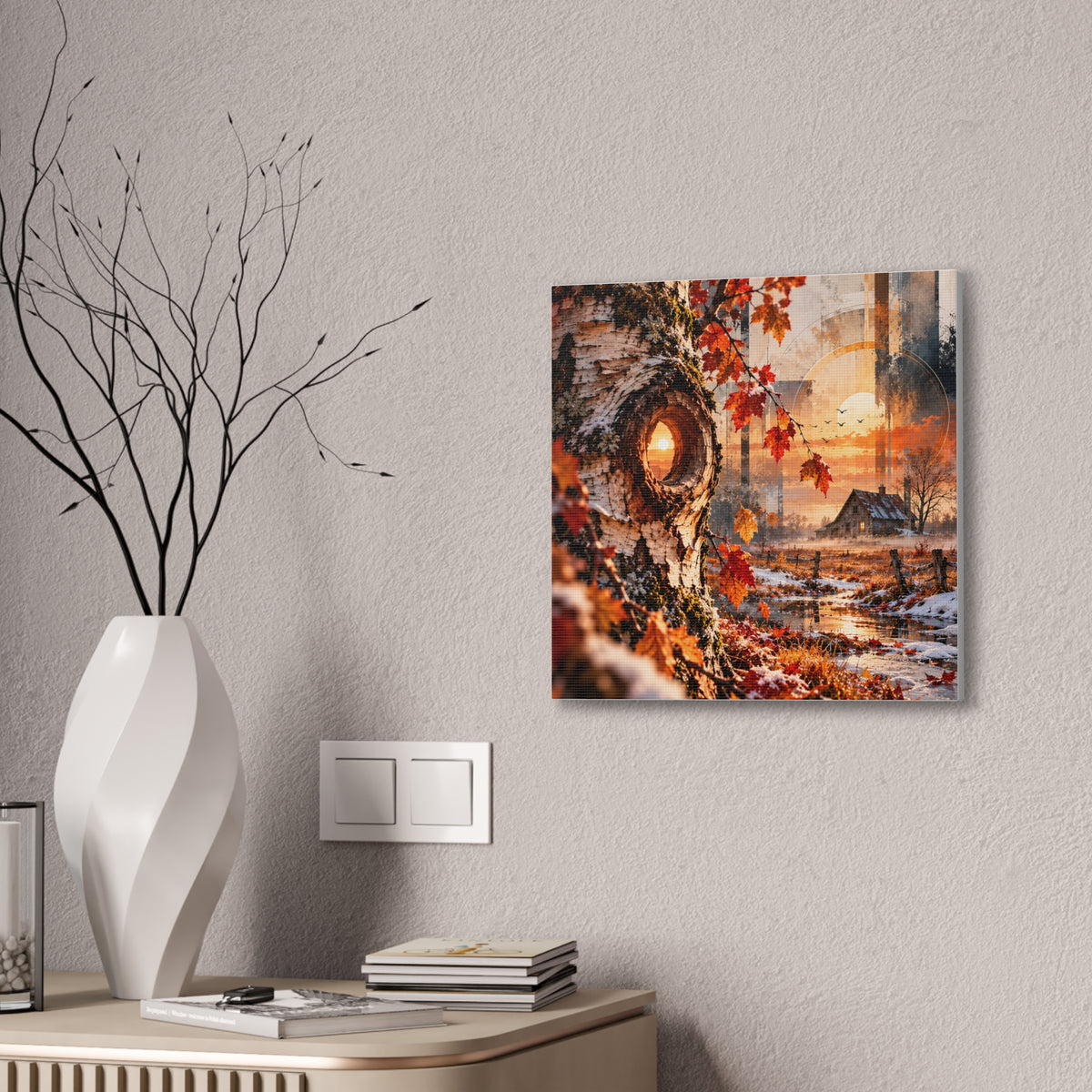 Lumière d’automne, souffle d’hiver – Toile murale