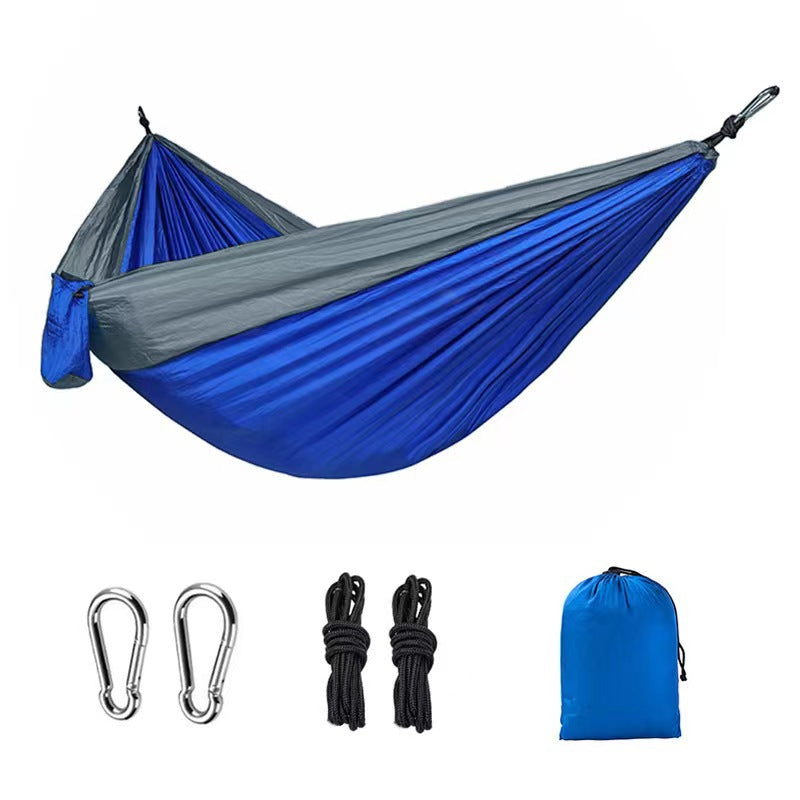 Hamac Parachute Simple Double - Tissu Couleur - Balançoire Large - Loisir
