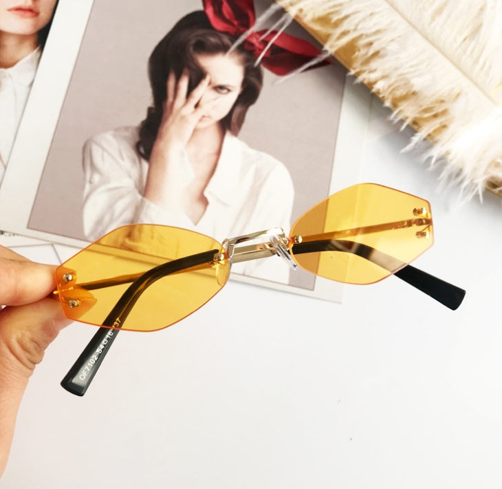 Lunettes de soleil ovales rétro vintage