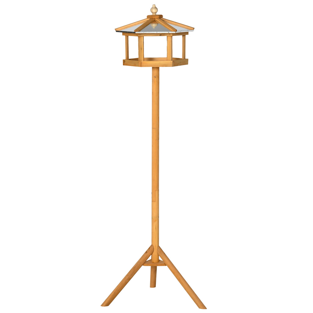 Table Oiseaux Bois Jardin 153cm - Station Nourrissage PawHut