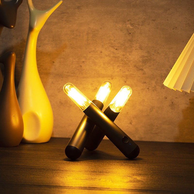 Veilleuse Bureau LED Pliante - USB - Bar Déco - Camping Ambiance
