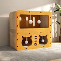 Maison Chat 3-en-1 - Lit Griffoir - Carton Écologique Multi-Couches
