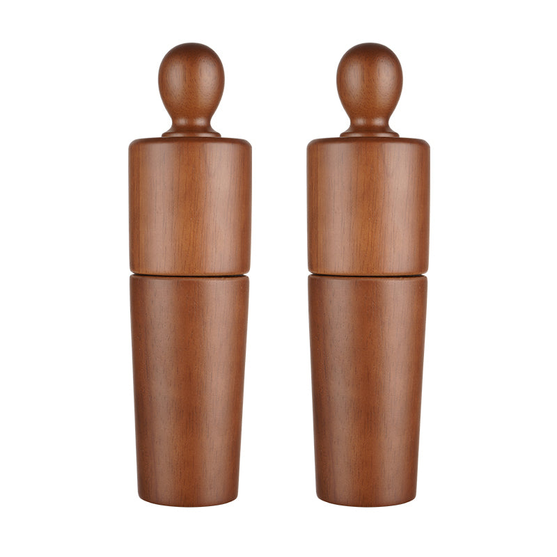 Moulin Poivre Bois Manuel - Céramique - Sel Poivre - Set Cuisine - Nouveau Design