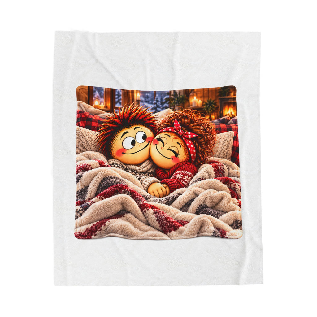 Tendres moments à deux – Couverture douillette en velours ❤️