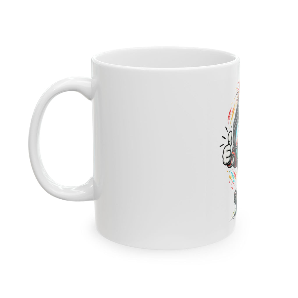 Tasse en céramique – Joueur de football amusant HC (11 oz, 15 oz)