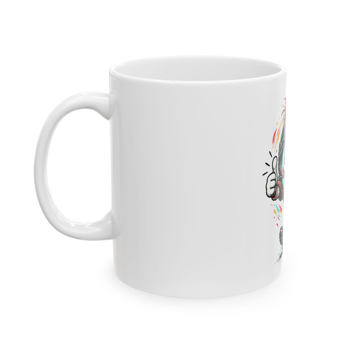 Tasse en céramique – Joueur de football amusant HC (11 oz, 15 oz)