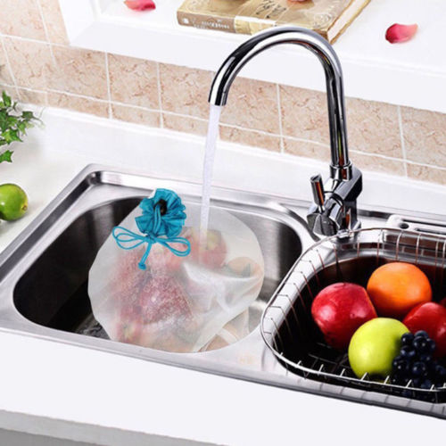 Sacs Filet Réutilisables 12 Pièces - Lavables Écologiques - Courses Fruits Légumes