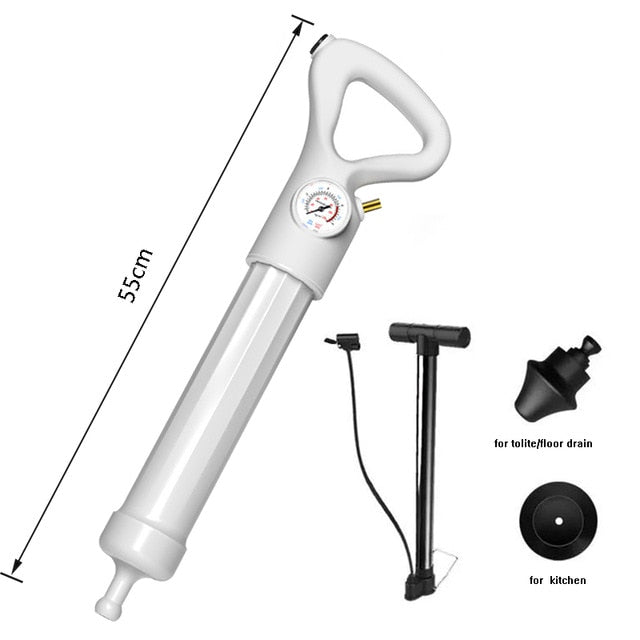 Déboucheur WC et Évier Haute Pression - Pistolet Air Power - Sans Produit