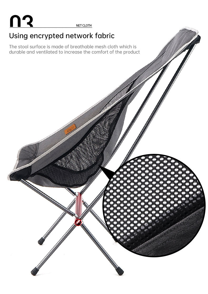 Chaise Lune Pliante Haute - Camping Pêche - Plage Loisirs