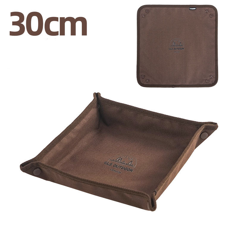 Plateau Rangement Pliant Camping - Boîte Voyage Carrée - Débris
