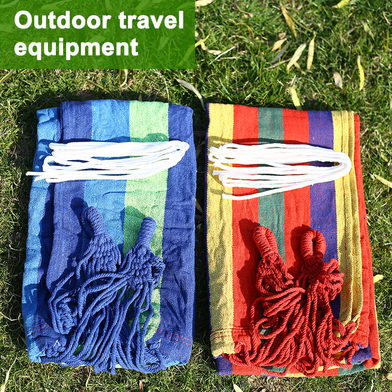 Hamac Toile Simple 280x80cm - Pliant Portable - Camping Extérieur