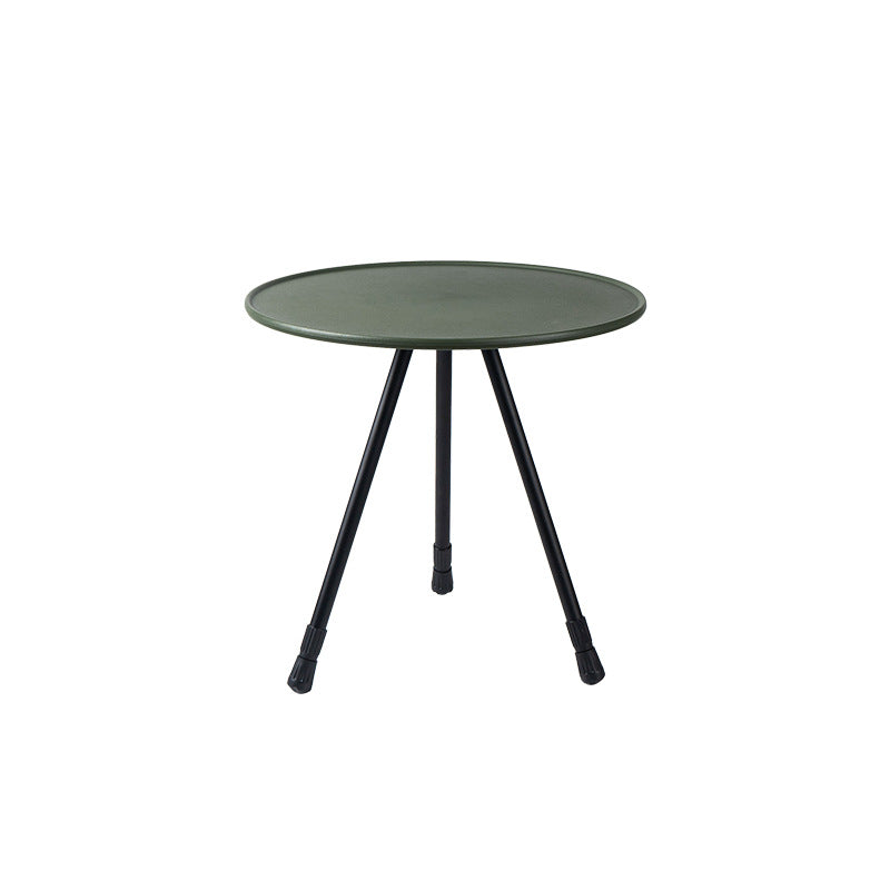 Table Ronde Pliante Alu Réglable Hauteur - Balcon Léger - Pique-nique Camping