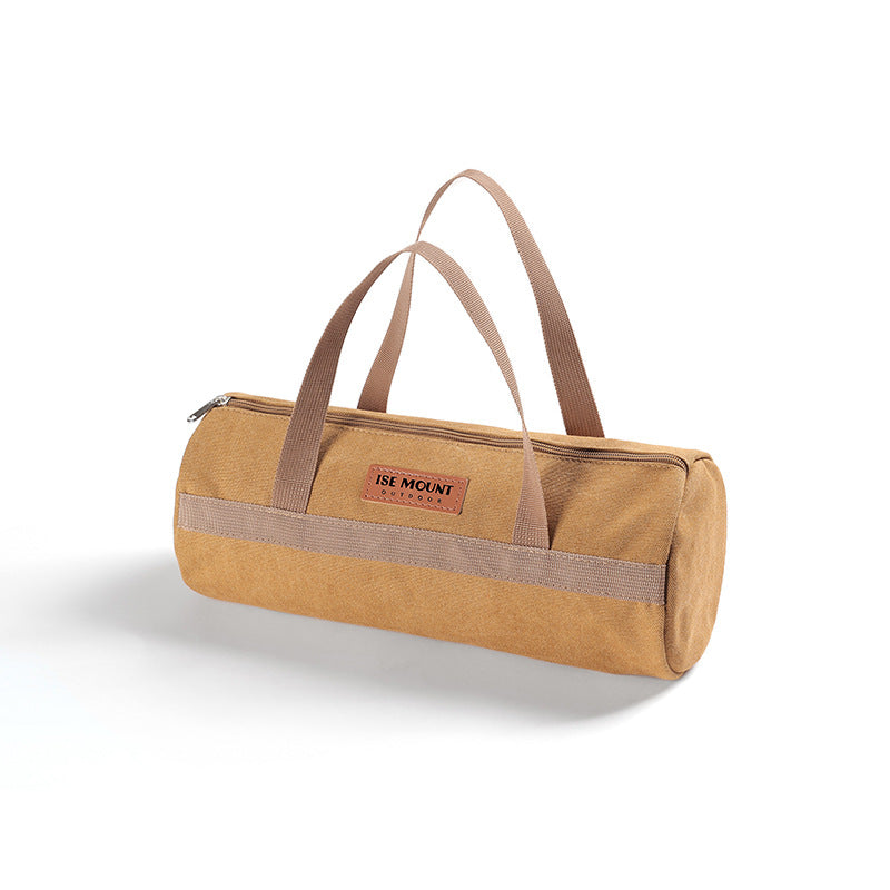 Sac Rangement Accessoires Camping - Piquets Corde - Cylindre Portable
