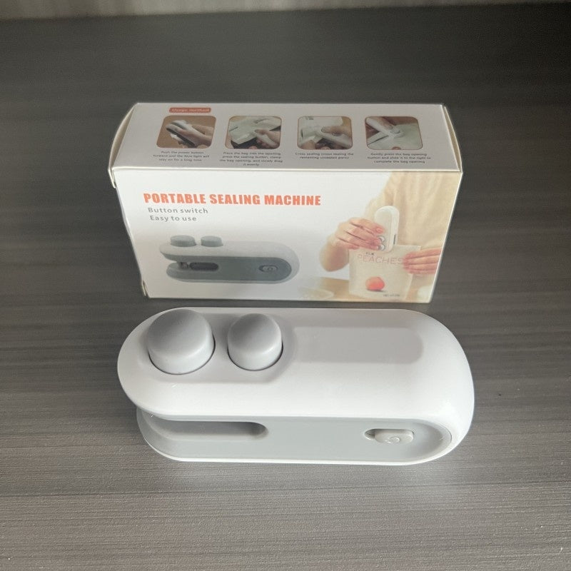 Mini scelleuse de sacs 2-en-1 rechargeable USB avec coupe-sac