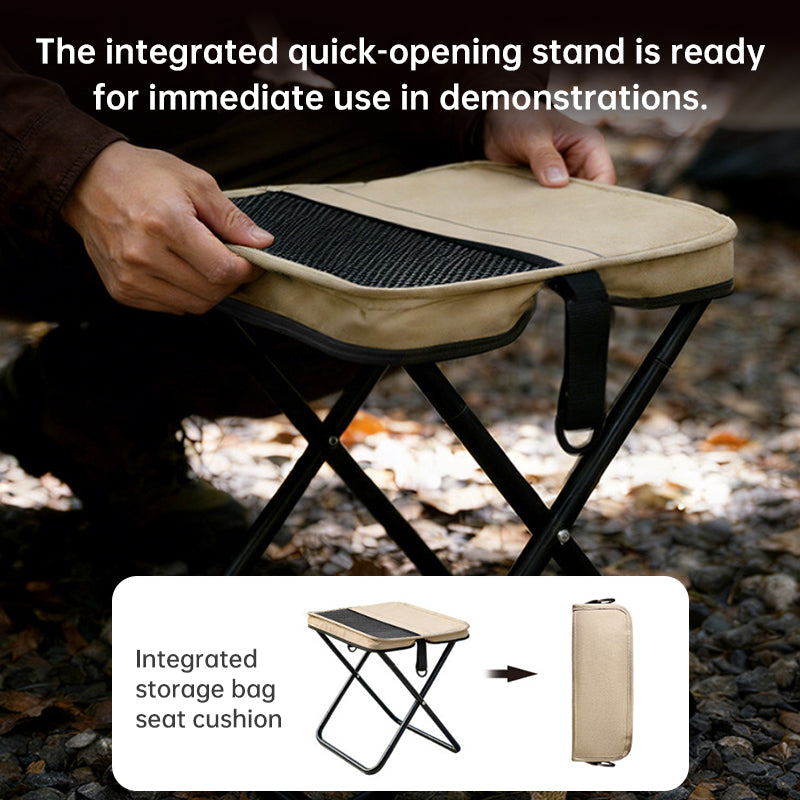 Chaise Pliante Camping Pêche Compacte - Tabouret Train - Mini Banc