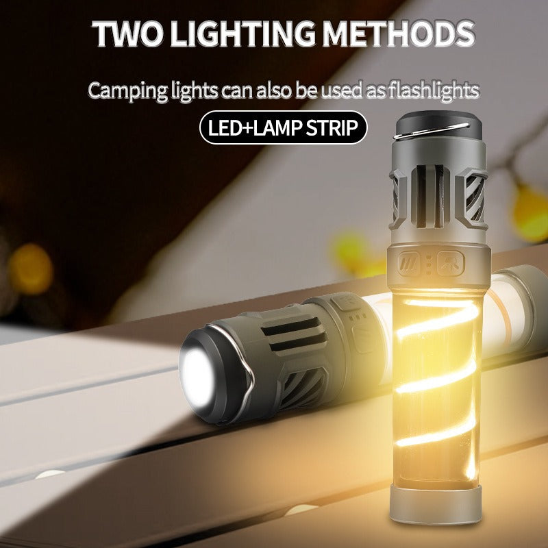 Lampe Camping LED Anti-Moustiques - Trépied - Multifonction - Rechargeable