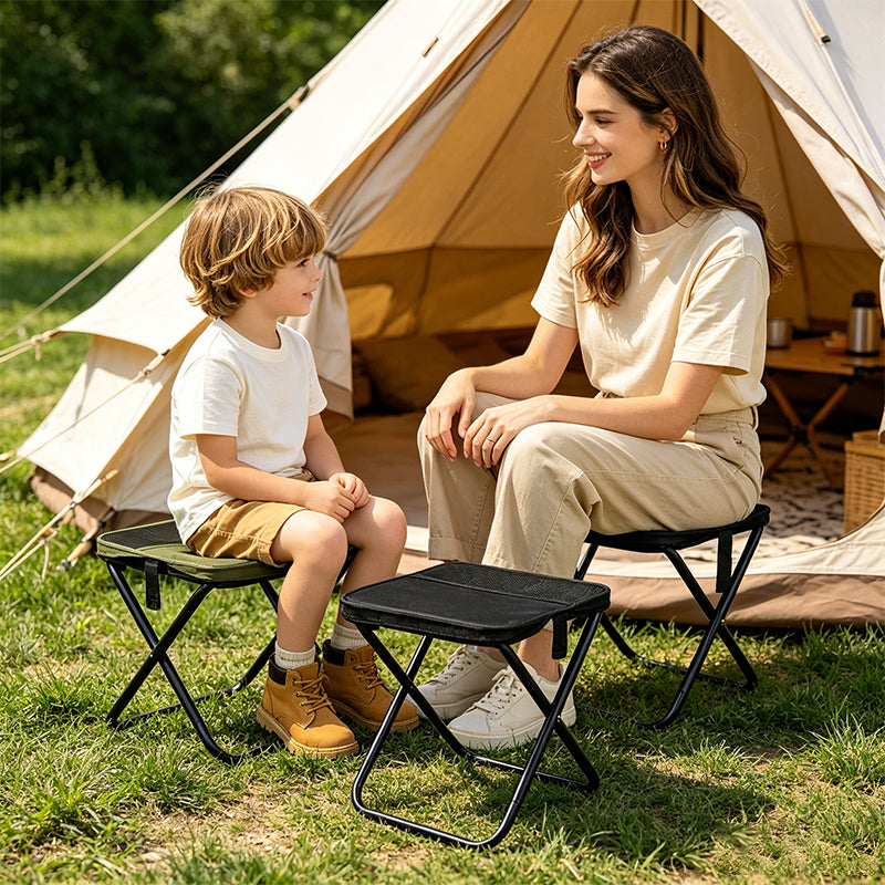 Chaise Pliante Camping Pêche Compacte - Tabouret Train - Mini Banc