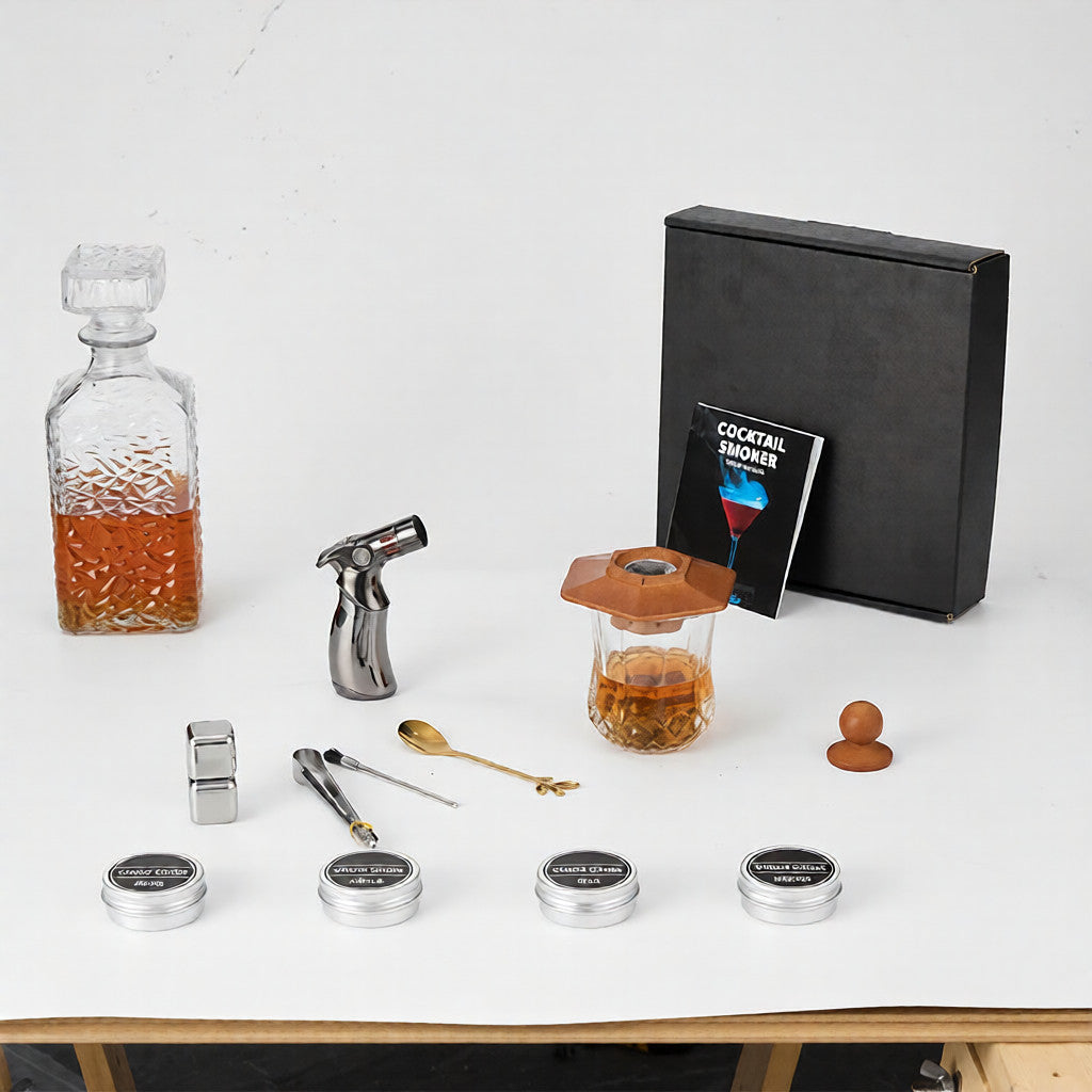 Ensemble fumoir en bois à faire soi-même avec copeaux aux saveurs variées