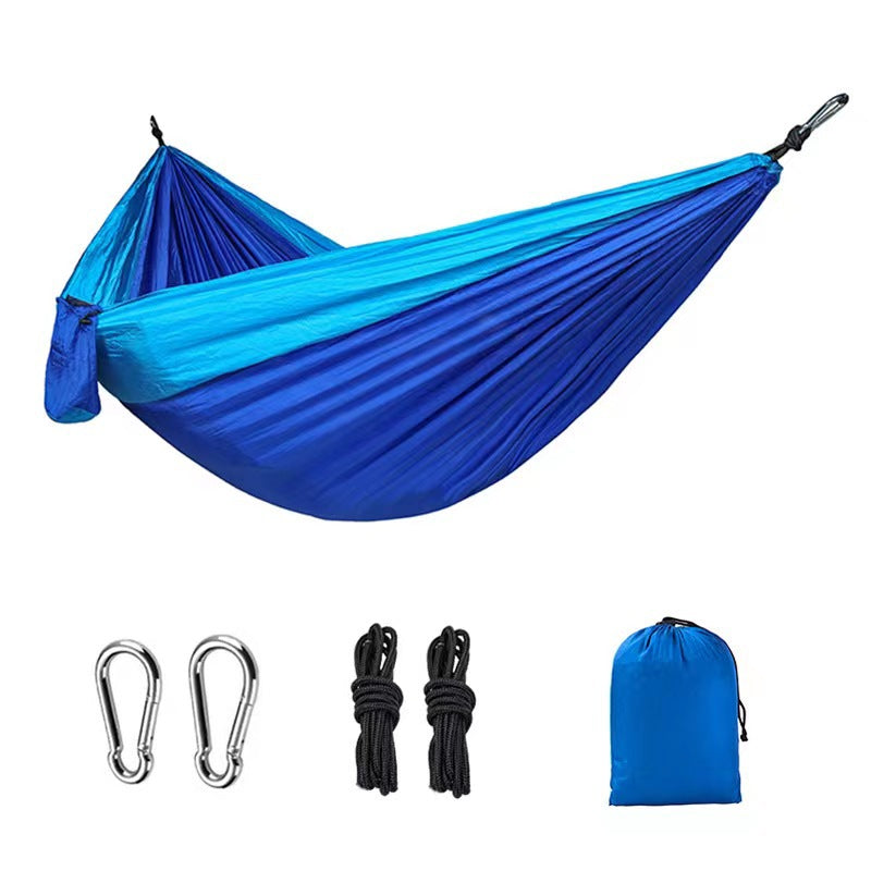 Hamac Parachute Simple Double - Tissu Couleur - Balançoire Large - Loisir