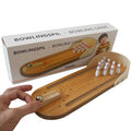 Mini Bowling Table Bois - Jeu Éducatif Enfant - Solide - Parent-Enfant