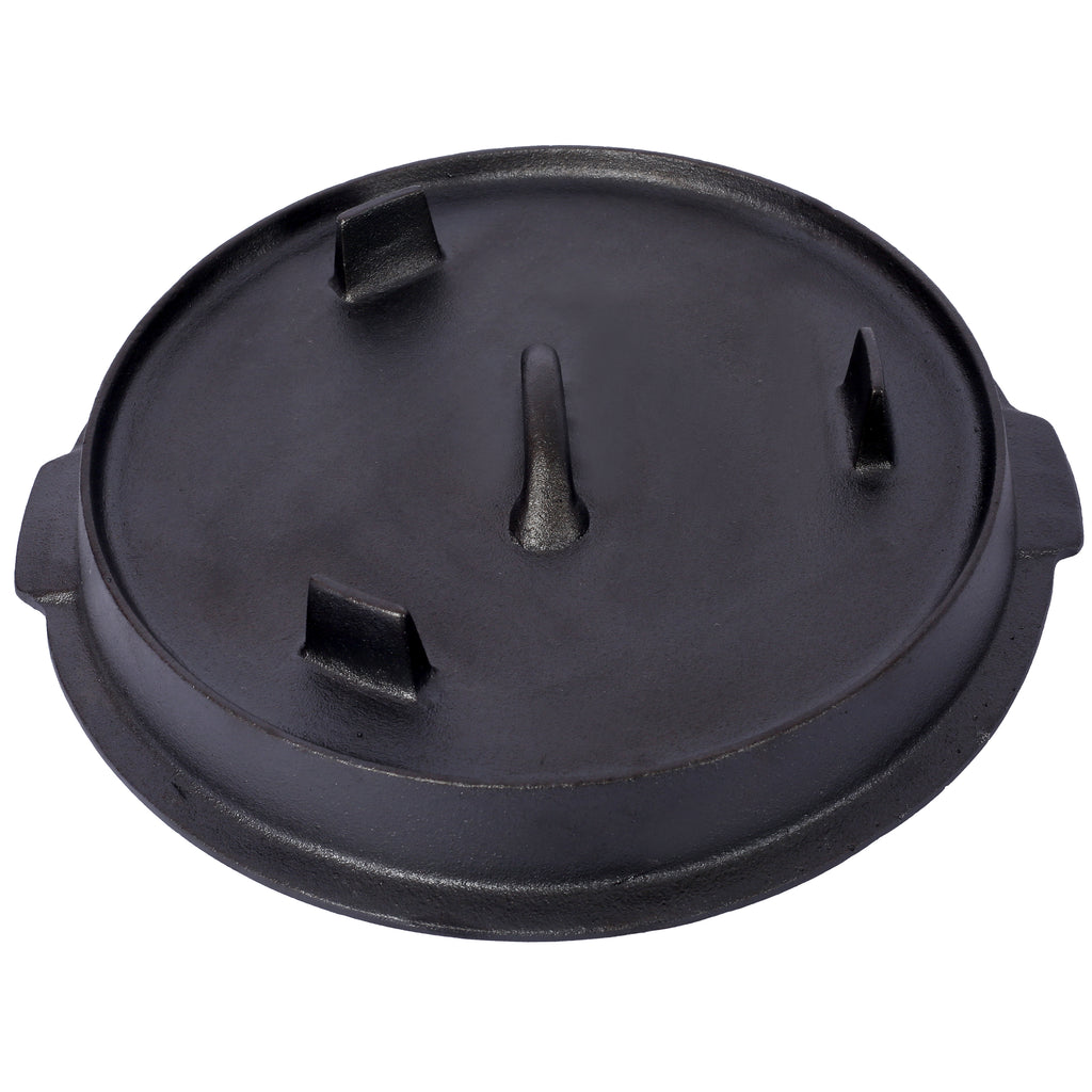 Marmite Fonte 12 Quart avec Couvercle - Camping - BBQ - 11L