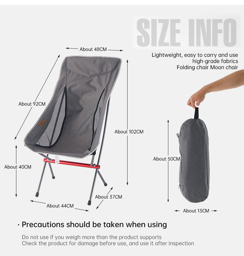 Chaise Lune Pliante Haute - Camping Pêche - Plage Loisirs