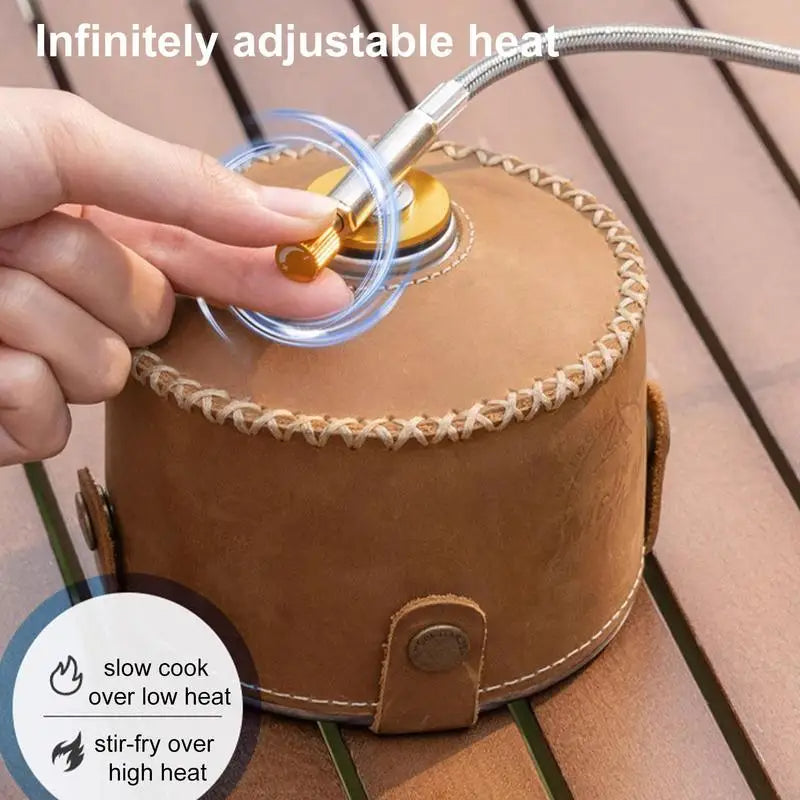 Réchaud Gaz 7 Cœurs Puissant - Cassette Portable - Sac - Camping