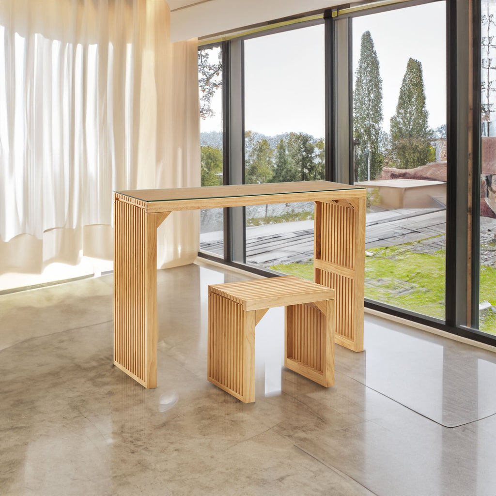 Ensemble Banc + Table Pin Nature - Petit - Entrée Salon Cuisine - Intérieur