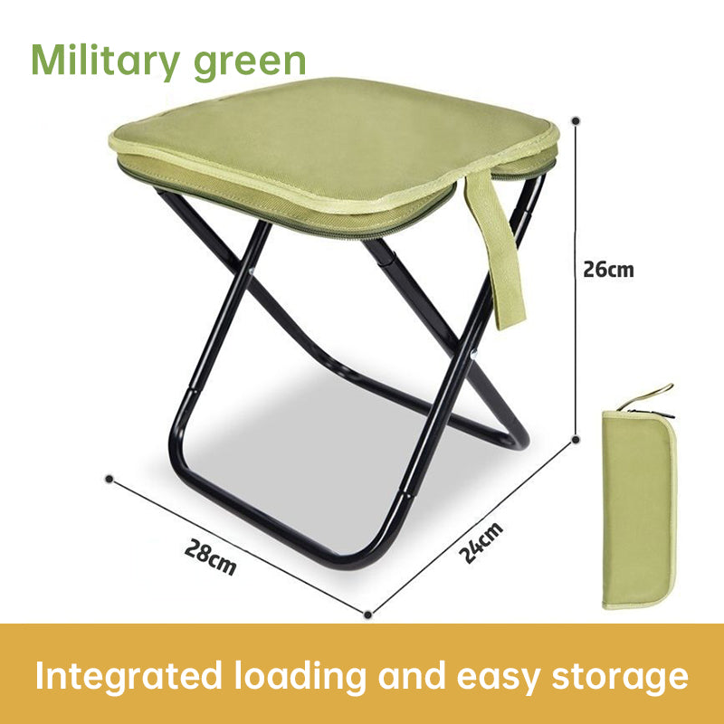 Chaise Pliante Camping Pêche Compacte - Tabouret Train - Mini Banc