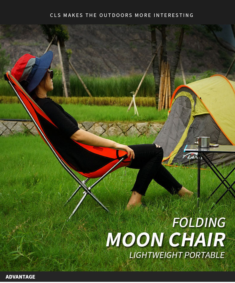 Chaise Lune Pliante Haute - Camping Pêche - Plage Loisirs