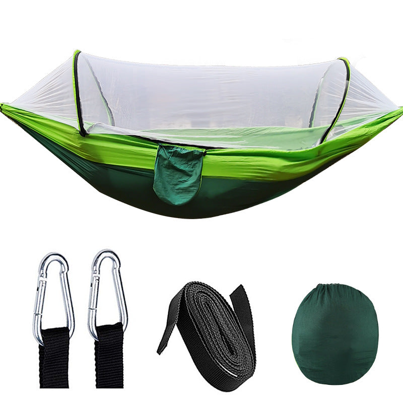 Hamac Moustiquaire Ouverture Rapide Automatique - Anti-Roulis Nylon - Camping
