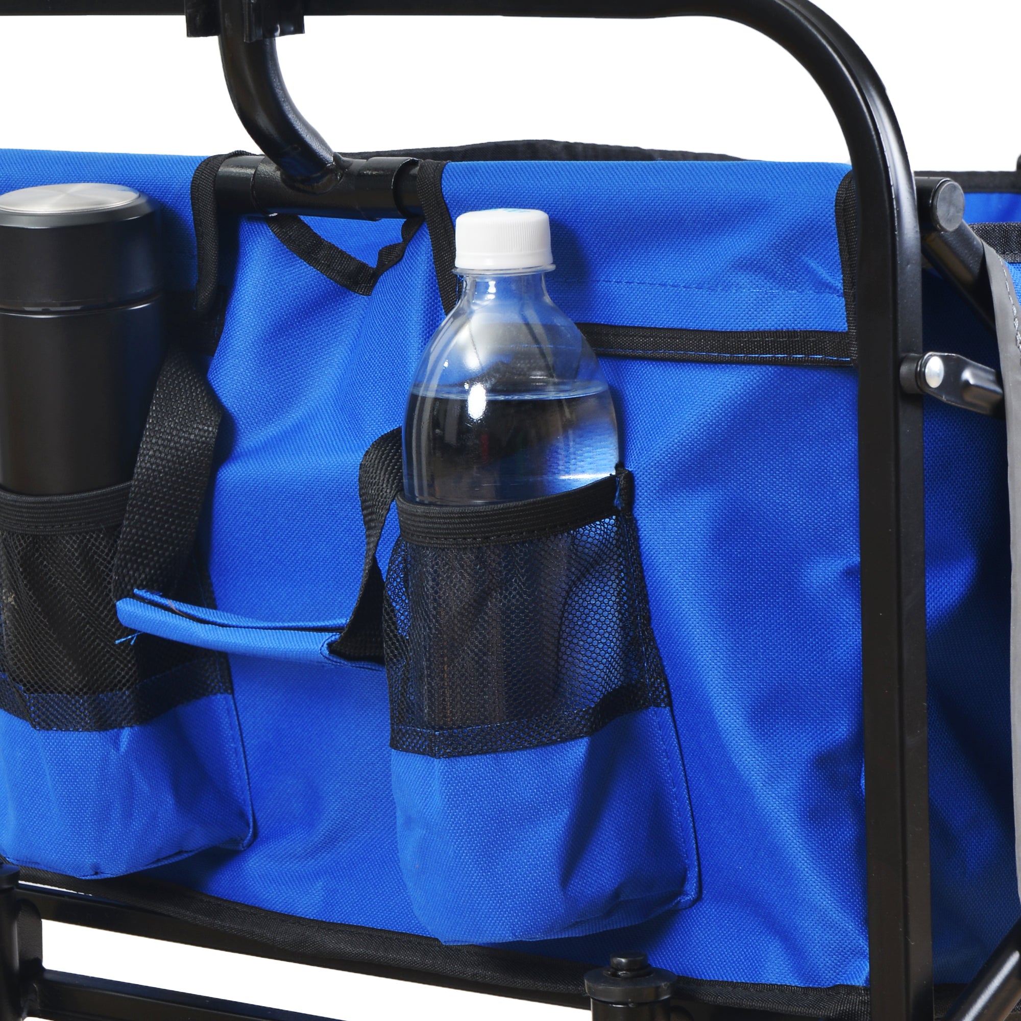 Chariot Pliant Jardin Courses Plage - Bleu - Wagon