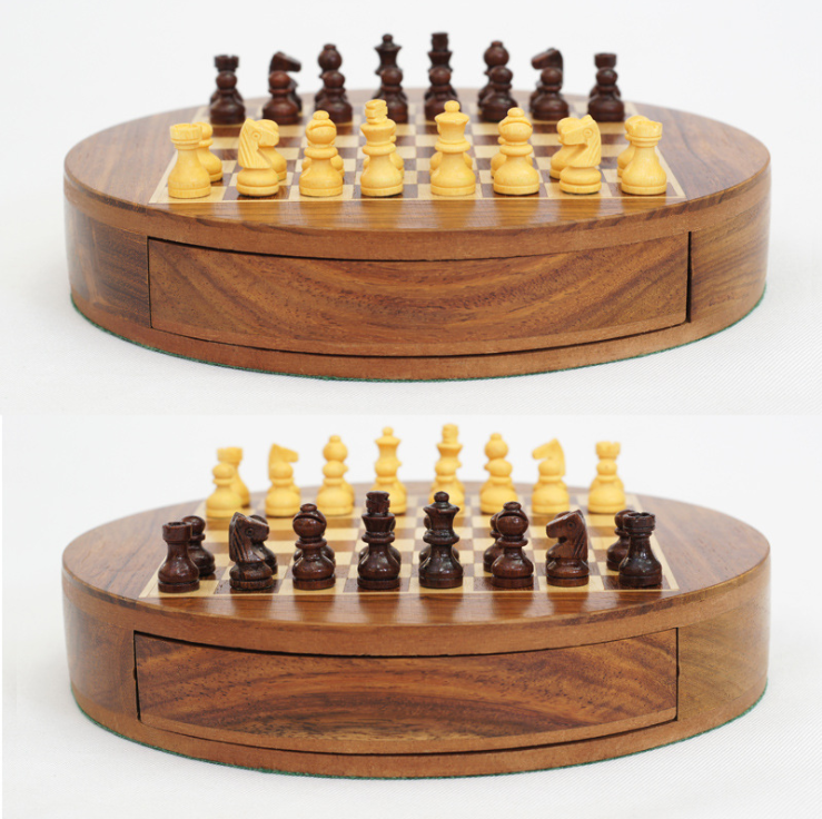 Jeu Échecs Magnétique Bois - Plateau Pliant - Voyage
