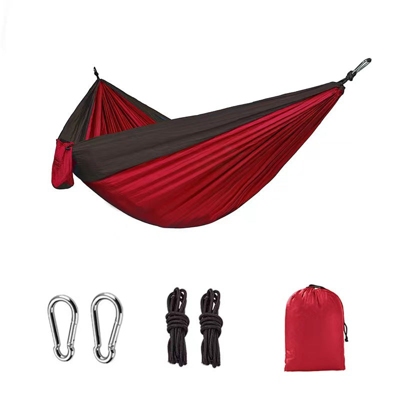 Hamac Parachute Simple Double - Tissu Couleur - Balançoire Large - Loisir