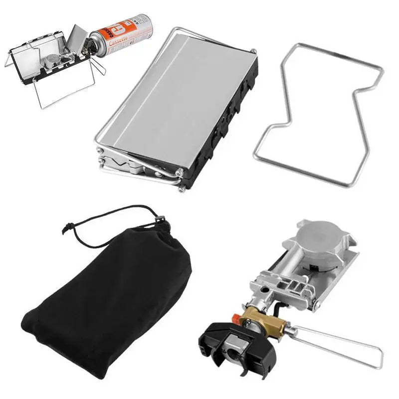 Réchaud Cassette Pliant Mini 2600W - Coupe-Vent - Camping Gaz