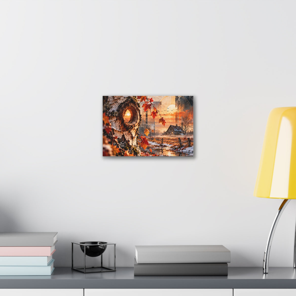 Lumière d’automne, souffle d’hiver – Toile murale