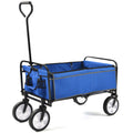 Chariot Pliant Jardin Courses Plage - Bleu - Wagon